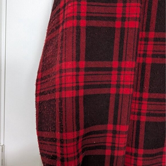 Vintage 70s Sears FieldMaster Plaid Shirt Mens Size Large Red Quilted Lining - Picture 4 of 13